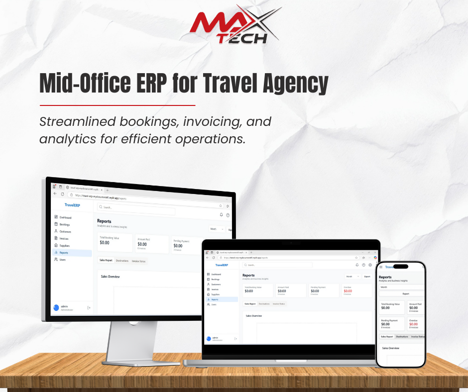 Mid-Office ERP Software for Travel Agency